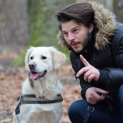 Mantrailing in Neuenhagen: Hund folgt einer Personenspur